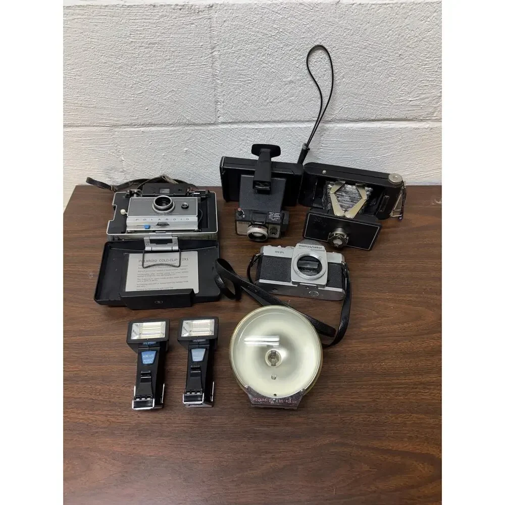 Cameras lot for parts repair decor polaroid kodak